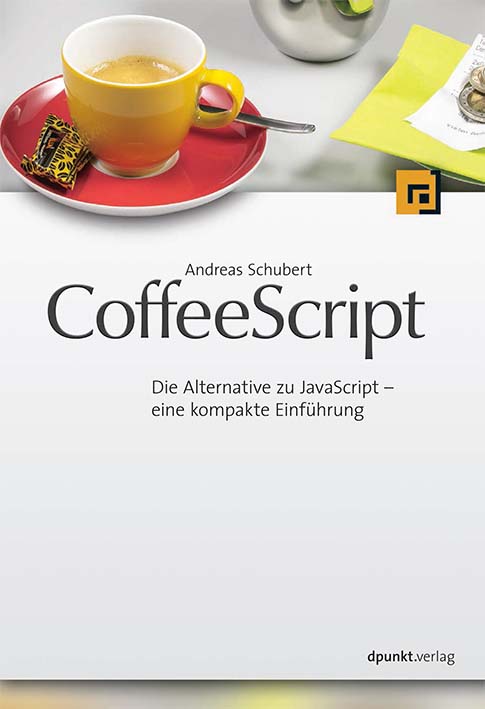 Coffeescript. COFFEESCRIPT code. COFFEESCRIPT logo. Andreas Shubert.