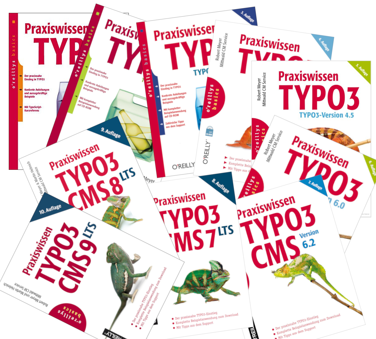 Neuerscheinungen: TYPO3-Bücher für Entwickler und Redakteure