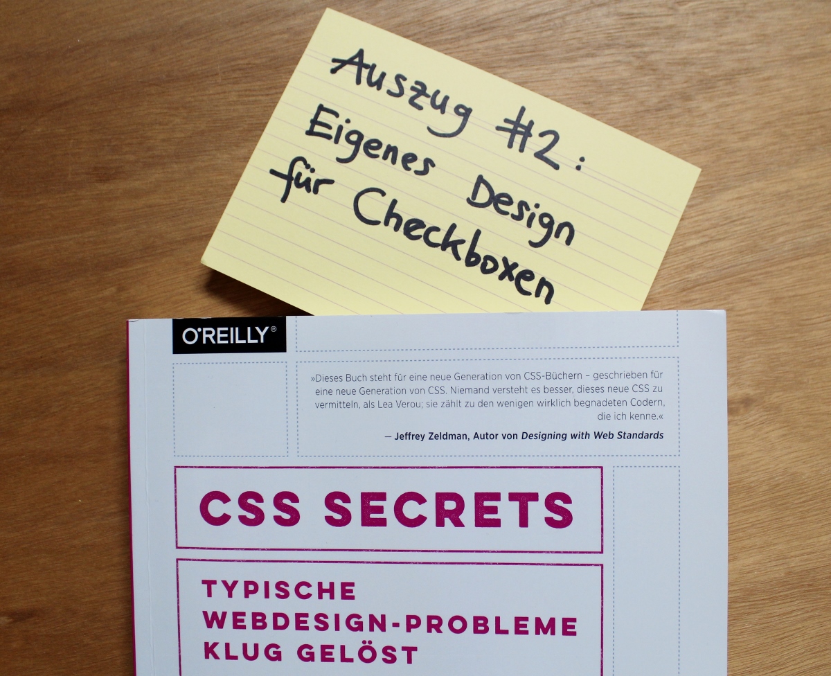 CSS Secrets 2/3: Eigenes Design für Checkboxen