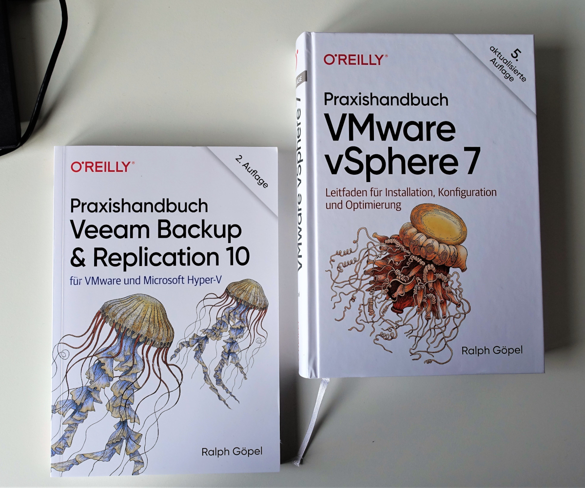 Fachbücher zu VMware vSphere 7 und Veeam Backup & Replication 10