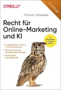 Cover: Recht für Online-Marketing und KI