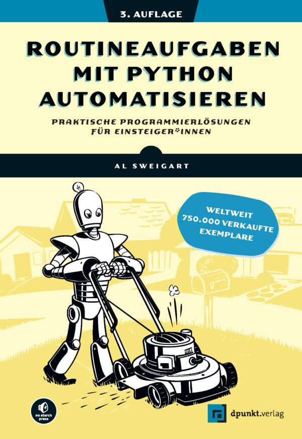 Cover von Routineaufgaben mit Python automatisieren