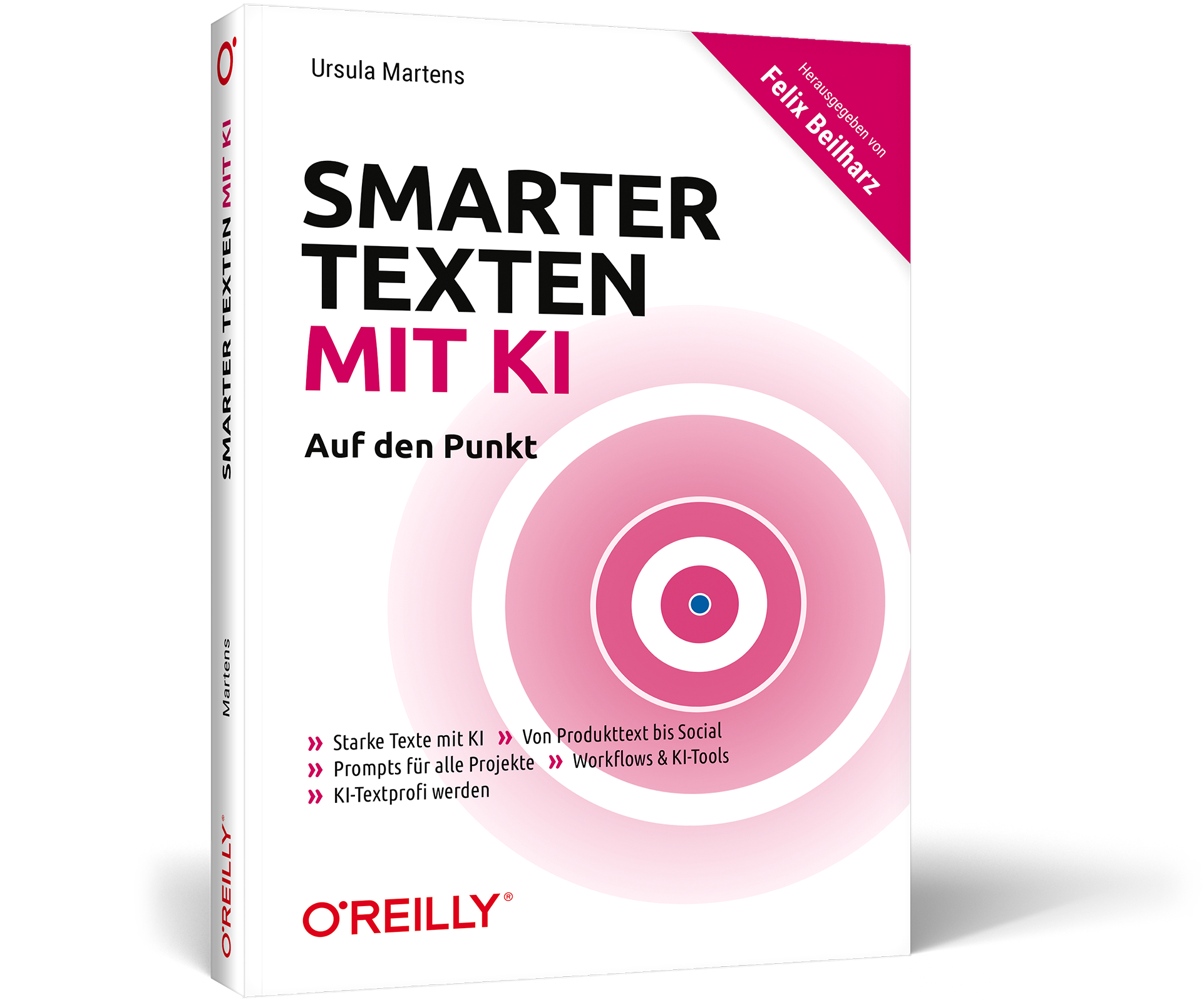 3D-Cover von Smarter Texten mit KI  - Auf den Punkt