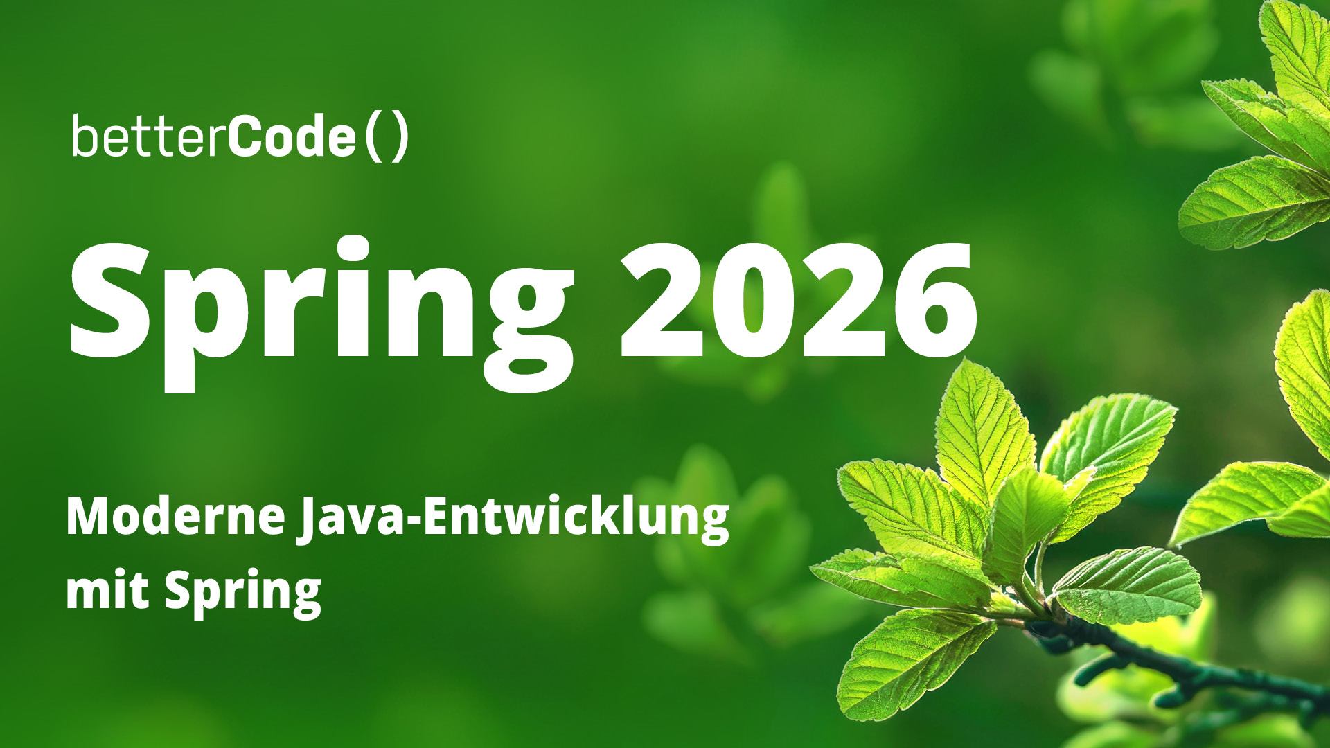 betterCode() Spring