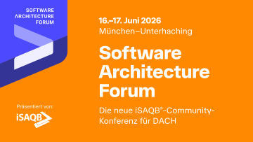 Banner zu "Software Architecture Forum"