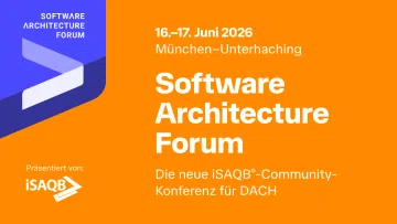 Banner zu "Software Architecture Forum"