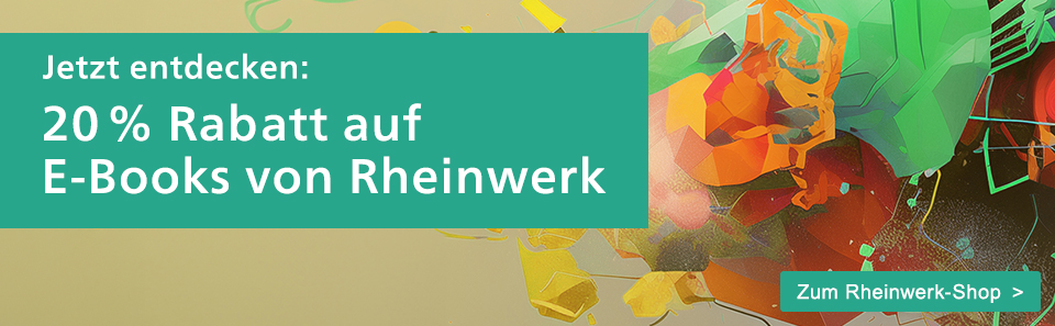 E-Book-Aktion auch im bei Rheinwerk, Link zum Rheinwerk-Shop.